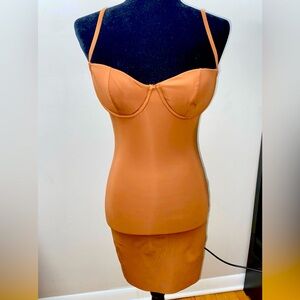 Akira Bodycon Nude Dress 
Never worn, tag still attached
Needs to go